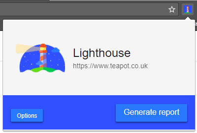 Lighthouse Chrome Extension